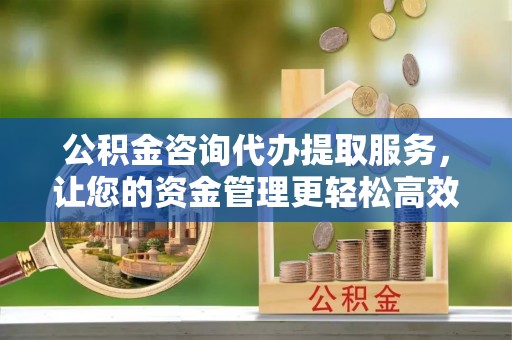 崁顶公积金咨询代办提取服务，让您的资金管理更轻松高效